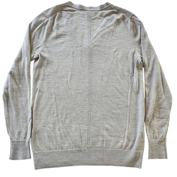 Banana Republic Sweaters - Banana Republic Gray 100% Merino Wool V Neck Lightweight Sweater Women's Size S